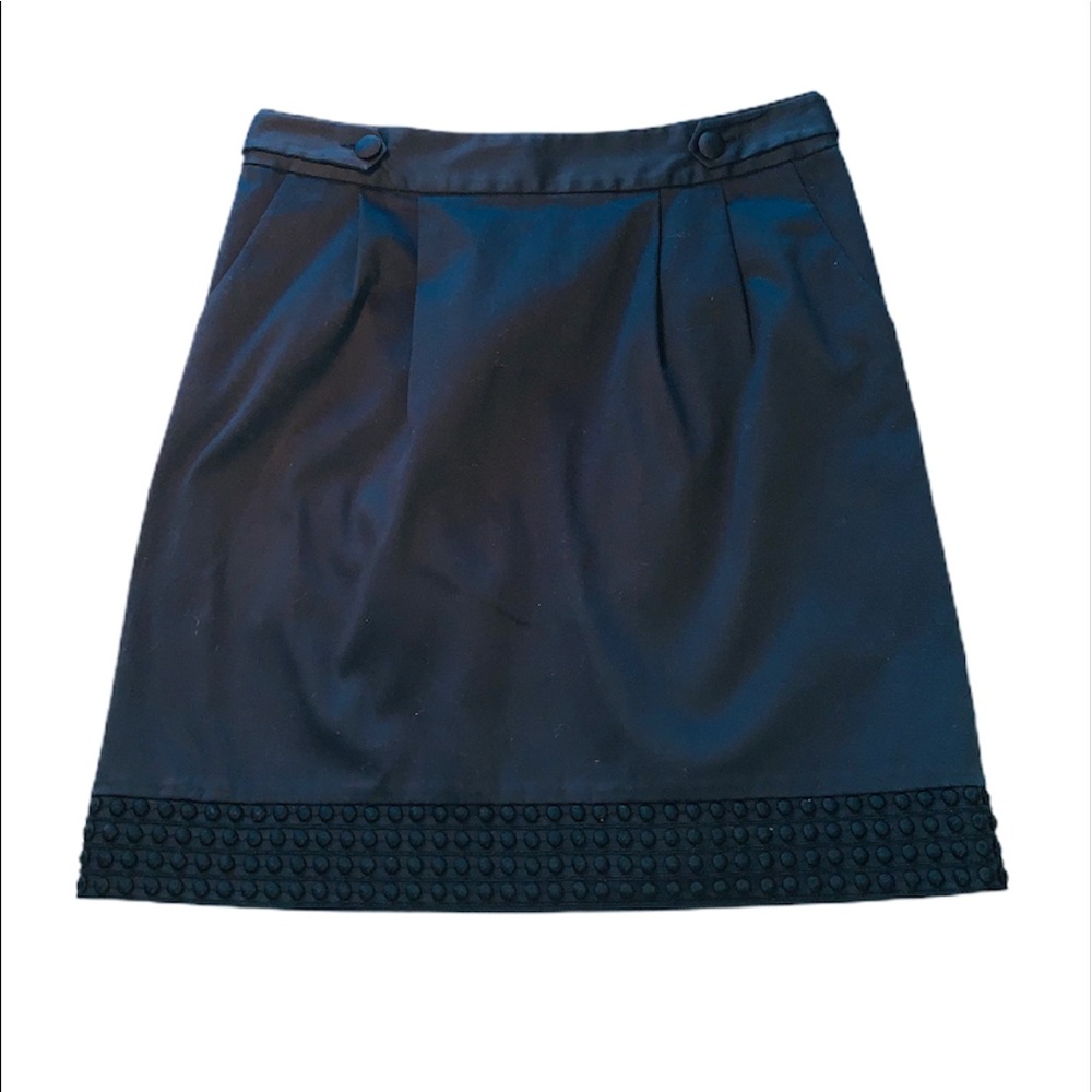 Lilly Pulitzer black cotton dress work lace skirt